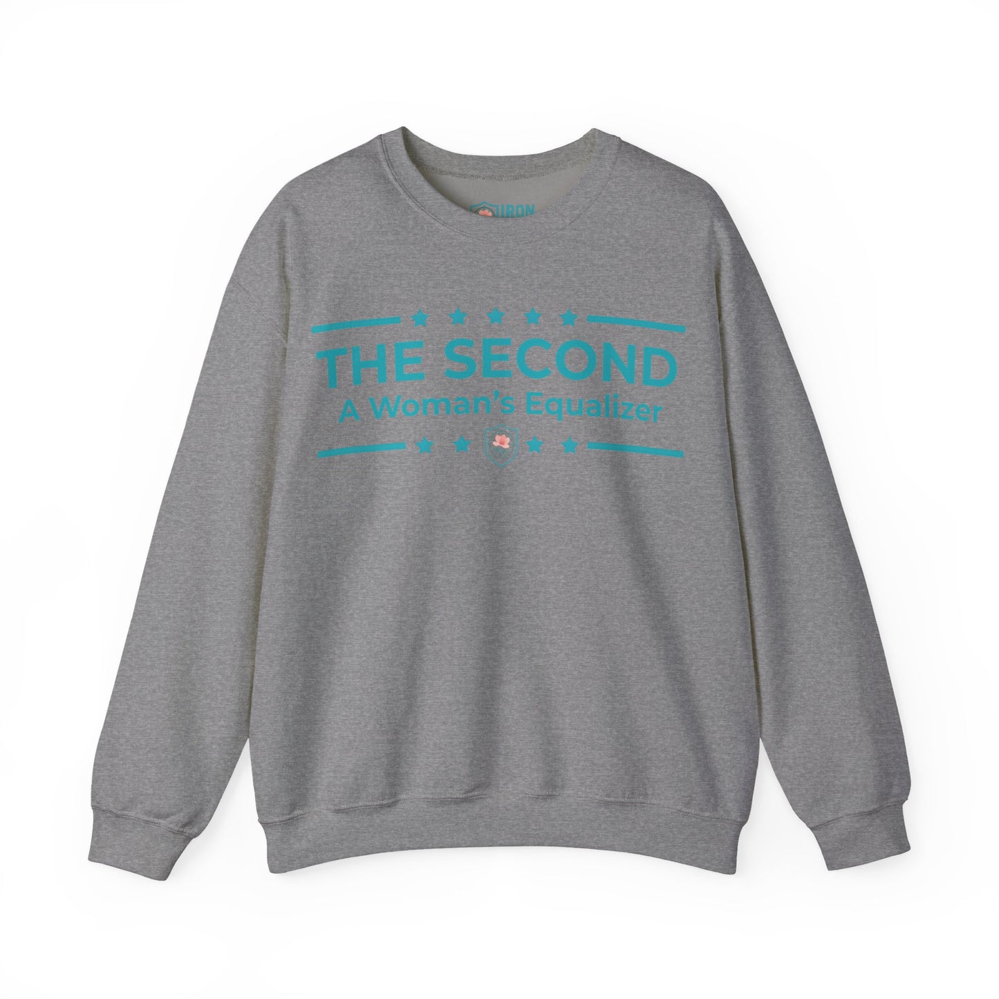 The Second:A Woman’s Equalizer Iron Belle Defense Unisex Crewneck Sweatshirt