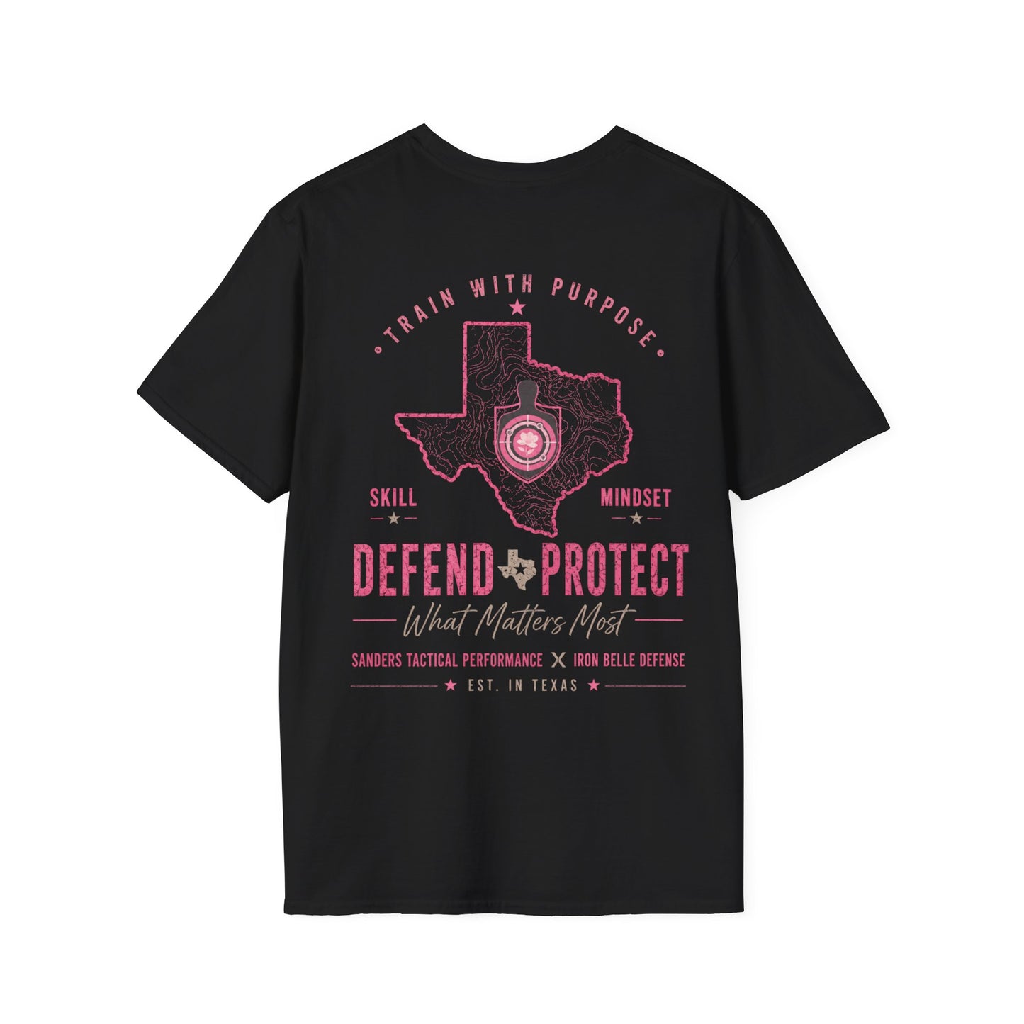 Pink Iron Belle Defense x Sanders Tactical Performance Tee