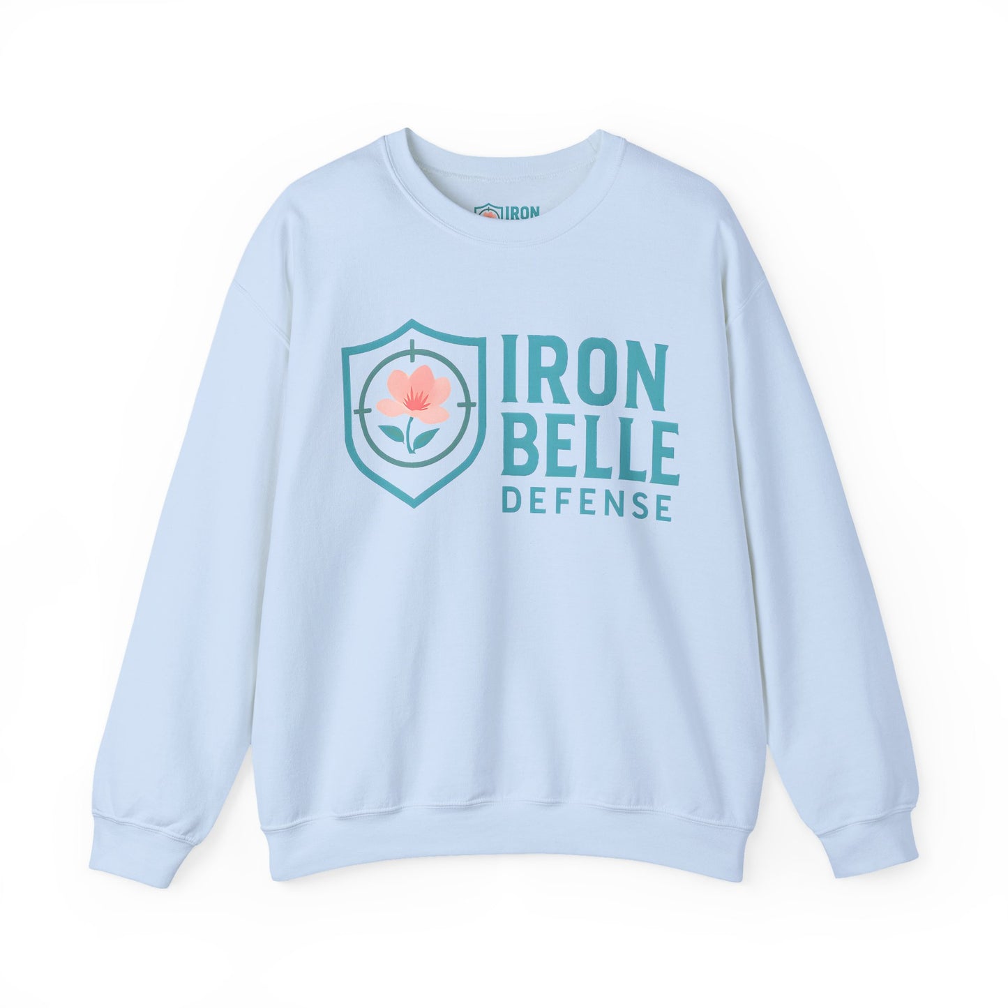 Turquoise Iron Belle Defense Unisex Crewneck Sweatshirt