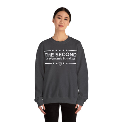 The Second:A Woman’s Equalizer Iron Belle Defense Unisex Crewneck Sweatshirt