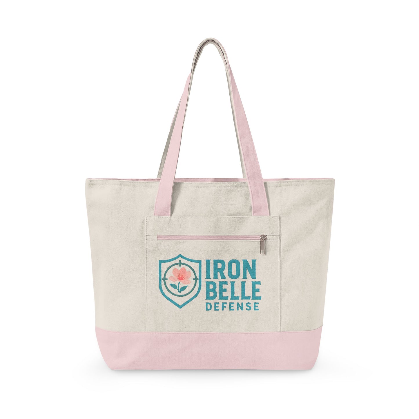 Iron Belle Defense Zippered Canvas Tote