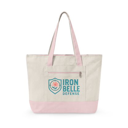 Iron Belle Defense Zippered Canvas Tote