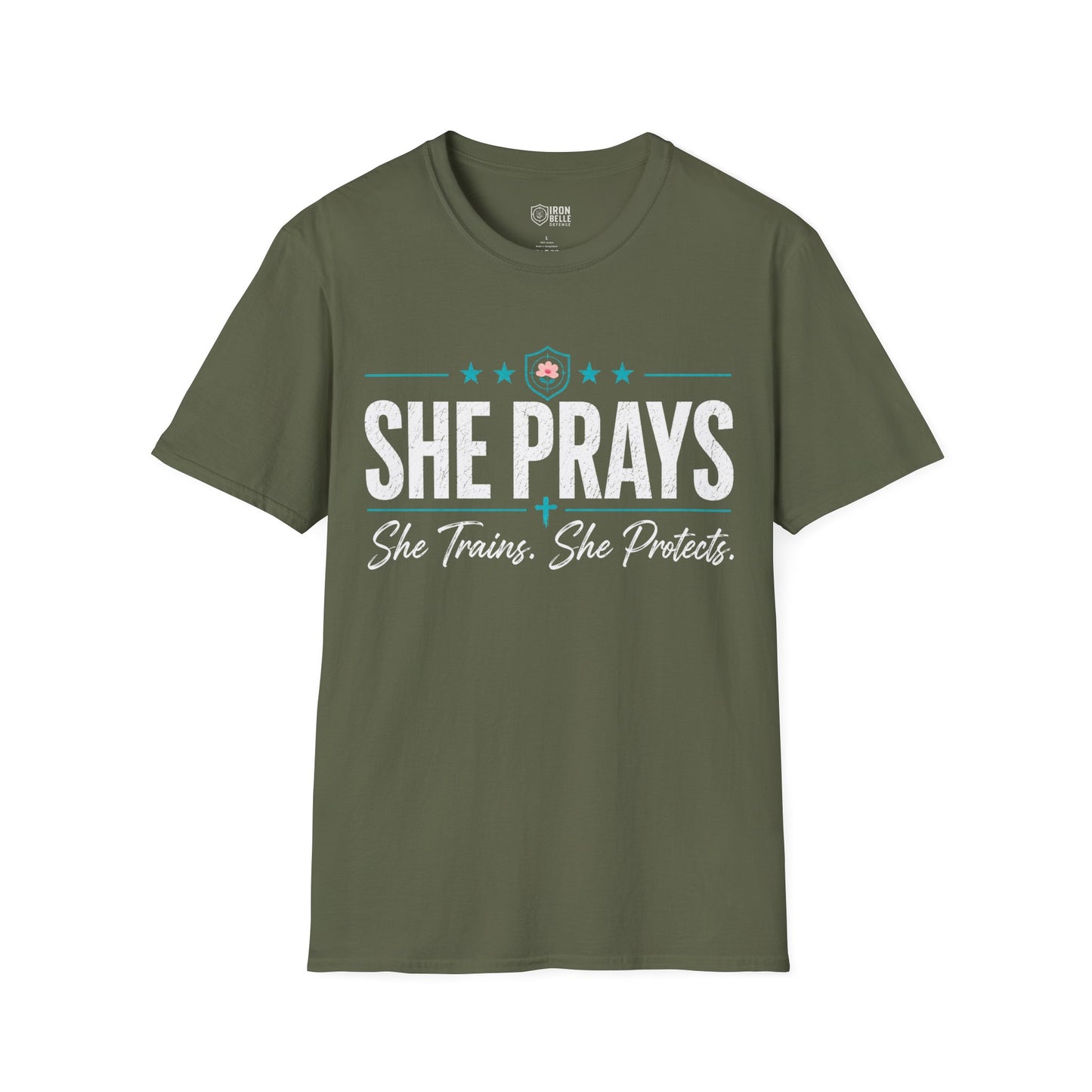 She Prays She Trains She Protects Tee