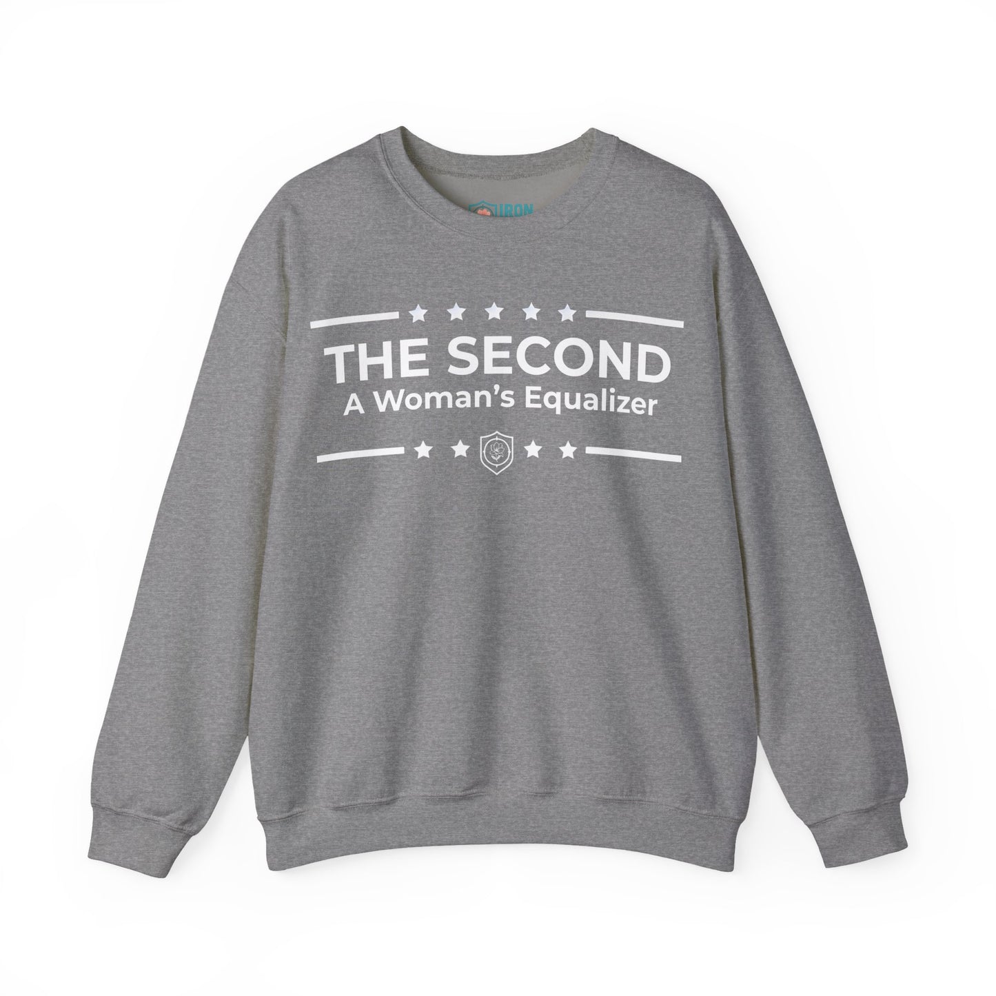 The Second:A Woman’s Equalizer Iron Belle Defense Unisex Crewneck Sweatshirt