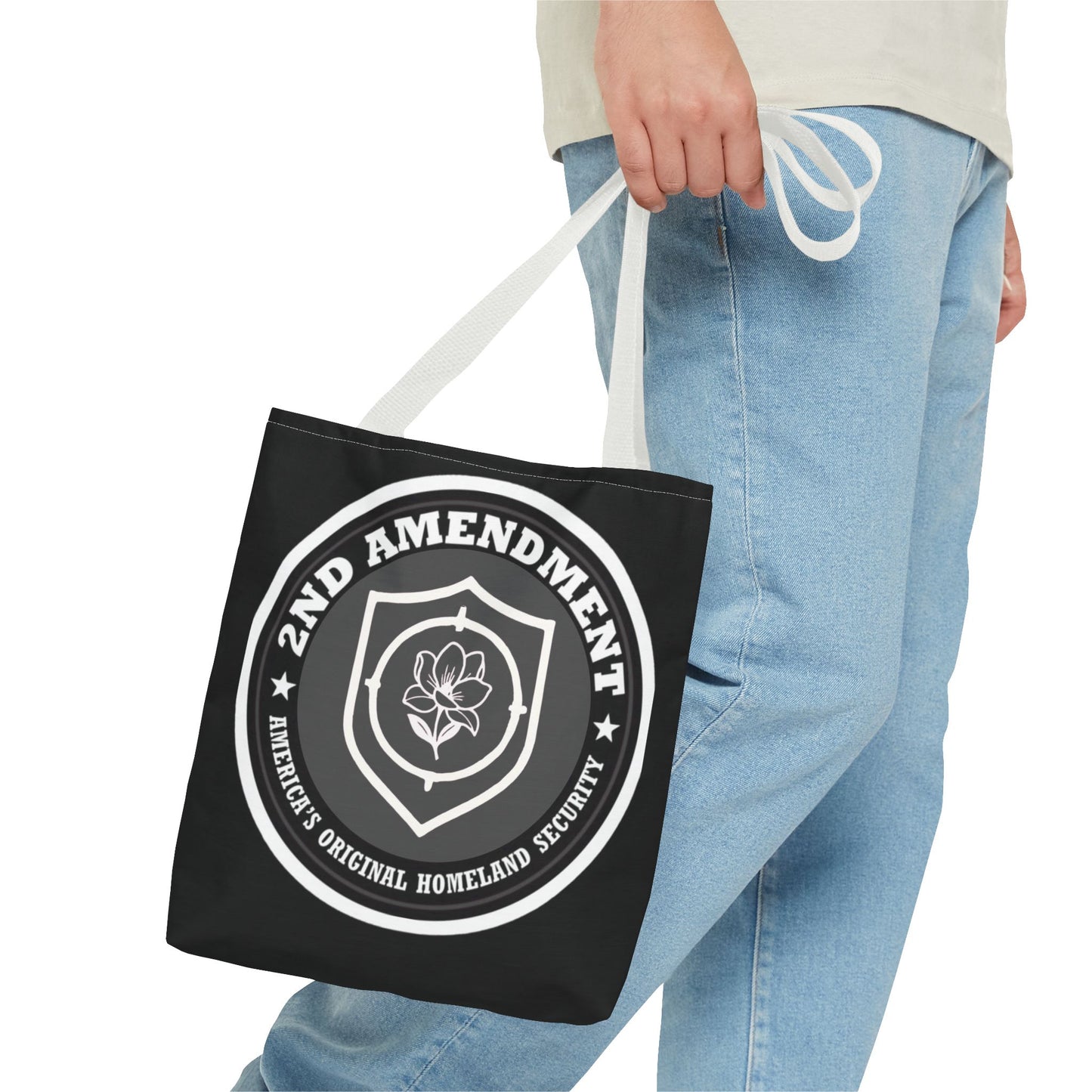 2nd Amendment Shield Tote Bag — America’s Original Homeland Security Cotton Tote