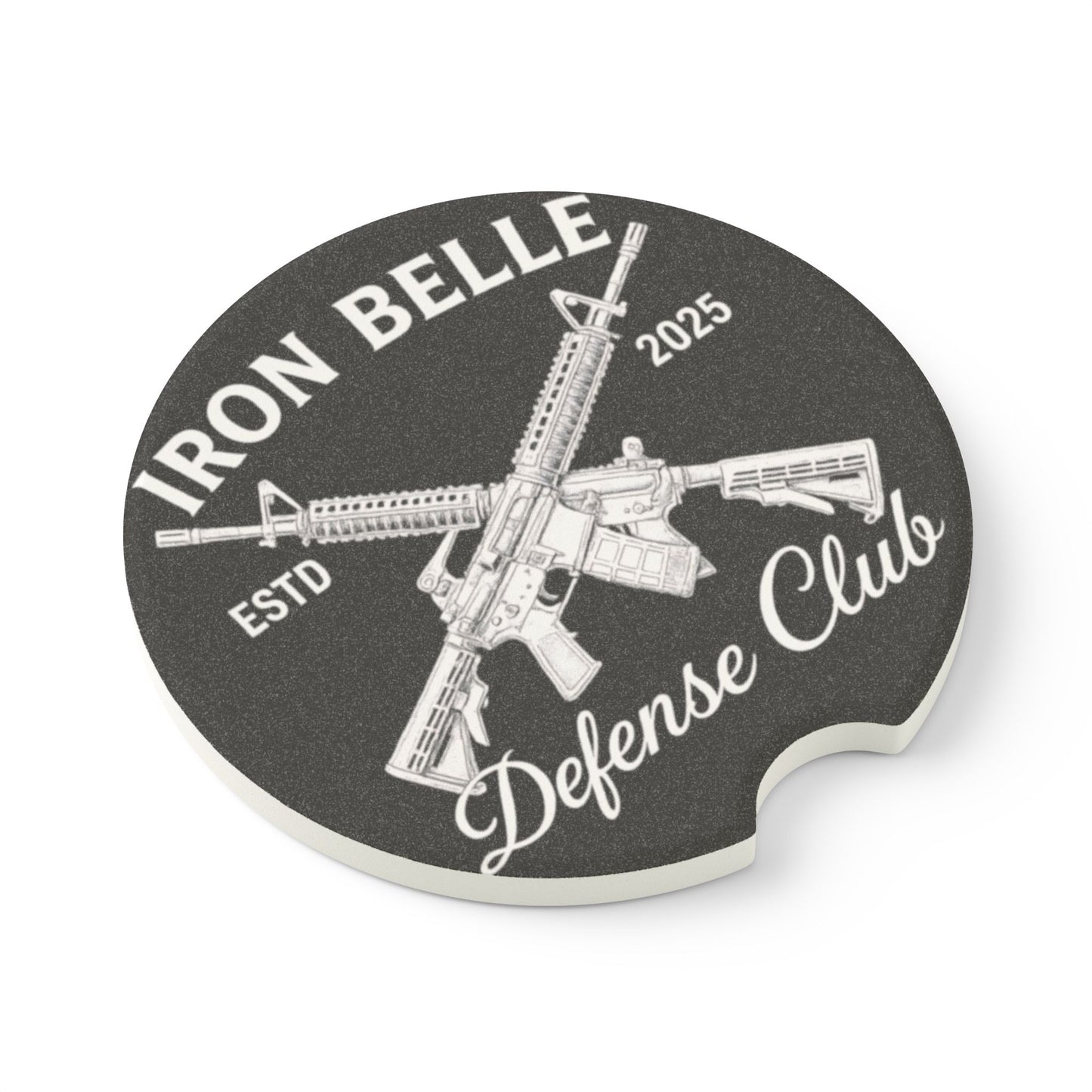 Iron Belle Defense Crest Soapstone Car Coaster