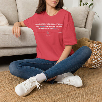 Blessed Be the Lord My Rock Iron Belle Defense Tee