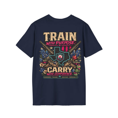 Iron Belle Defense "Train With Purpose" Unisex Softstyle T-Shirt