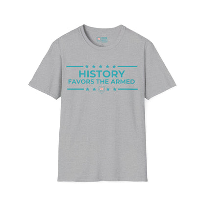 History Favors the Armed Iron Belle Defense Tee