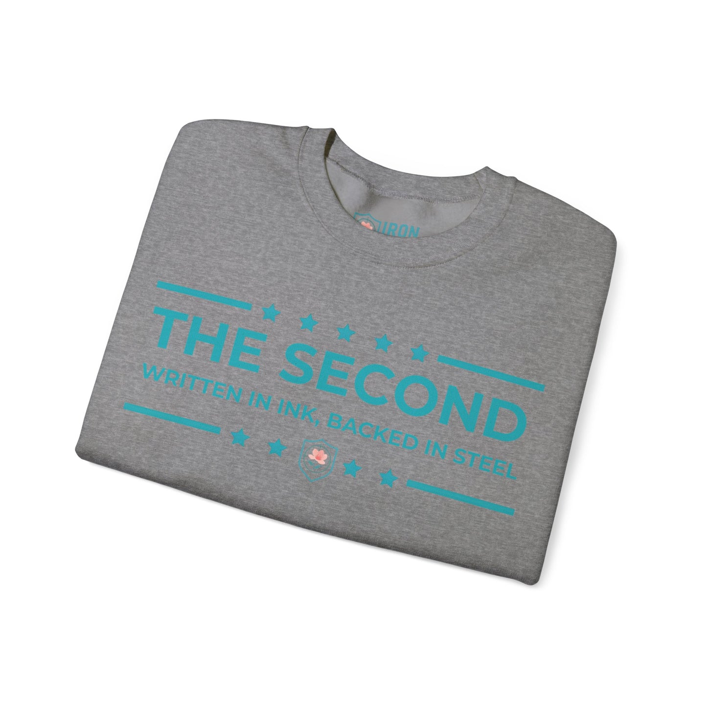 The Second: Written in Ink, Backed in Steel Iron Belle Defense Unisex Crewneck Sweatshirt