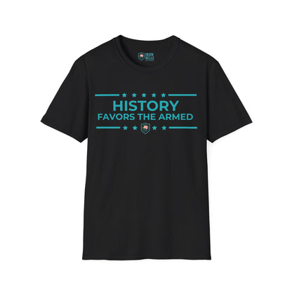 History Favors the Armed Iron Belle Defense Tee