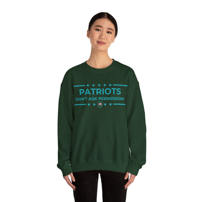 Patriots Don’t Ask Permission Iron Belle Defense Unisex Crewneck Sweatshirt