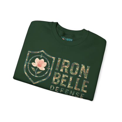 Camo Iron Belle Defense Unisex Crewneck Sweatshirt