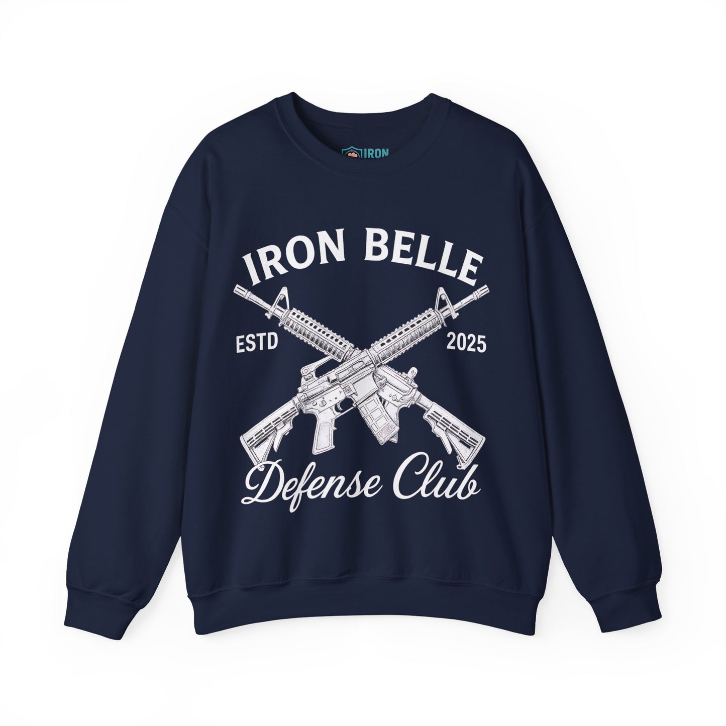 Iron Belle Defense White Crest Unisex Crewneck Sweatshirt