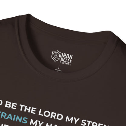 Blessed Be the Lord My Rock Iron Belle Defense Tee