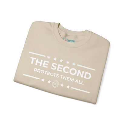 The Second: Protects Them All Iron Belle Defense Unisex Crewneck Sweatshirt