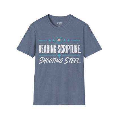 Reading Scripture Shooting Steel Tee
