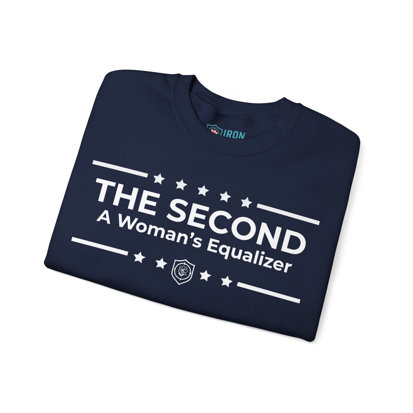 The Second:A Woman’s Equalizer Iron Belle Defense Unisex Crewneck Sweatshirt