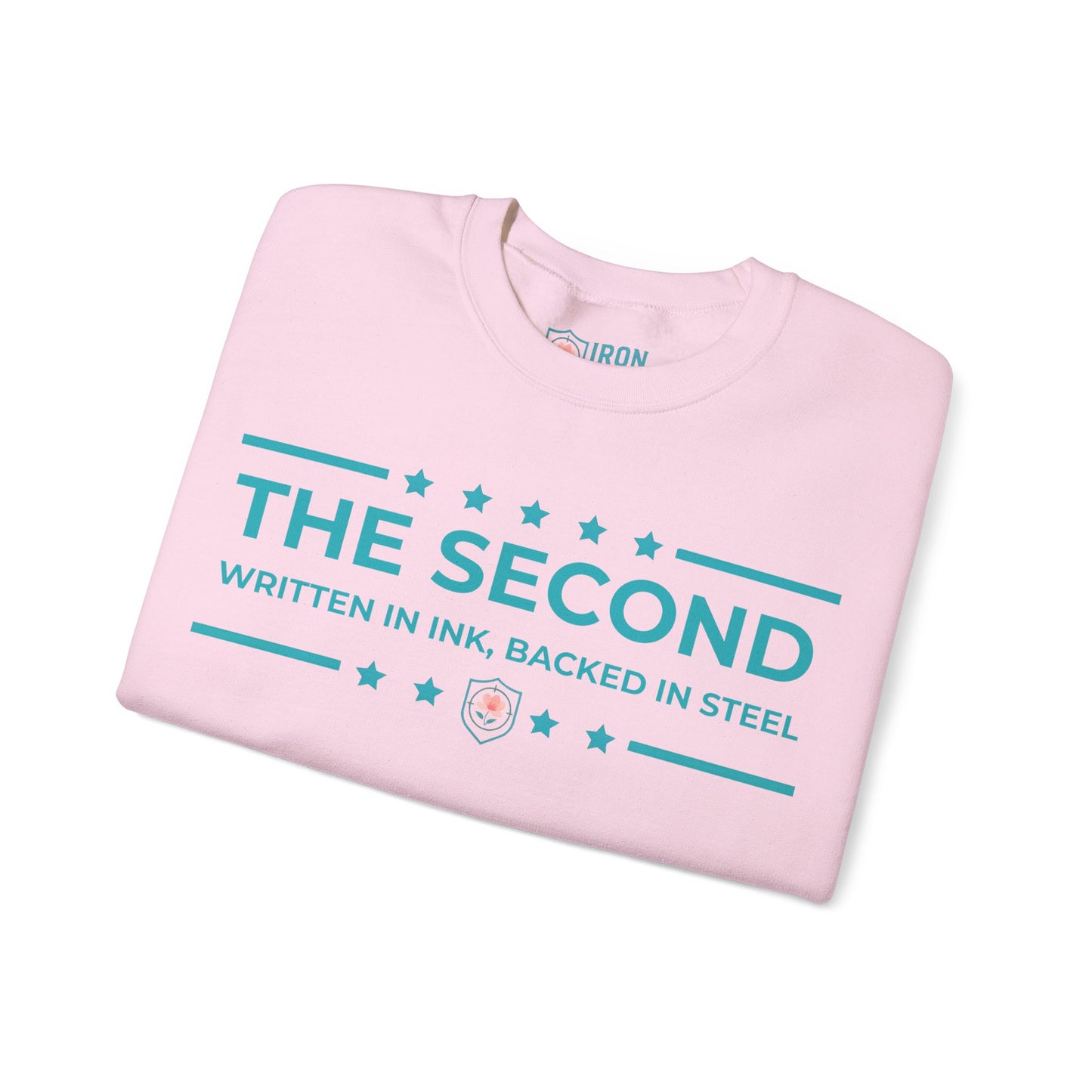 The Second: Written in Ink, Backed in Steel Iron Belle Defense Unisex Crewneck Sweatshirt