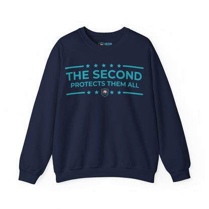 The Second: Protects Them All Iron Belle Defense Unisex Crewneck Sweatshirt