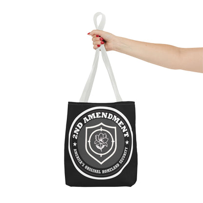 2nd Amendment Shield Tote Bag — America’s Original Homeland Security Cotton Tote