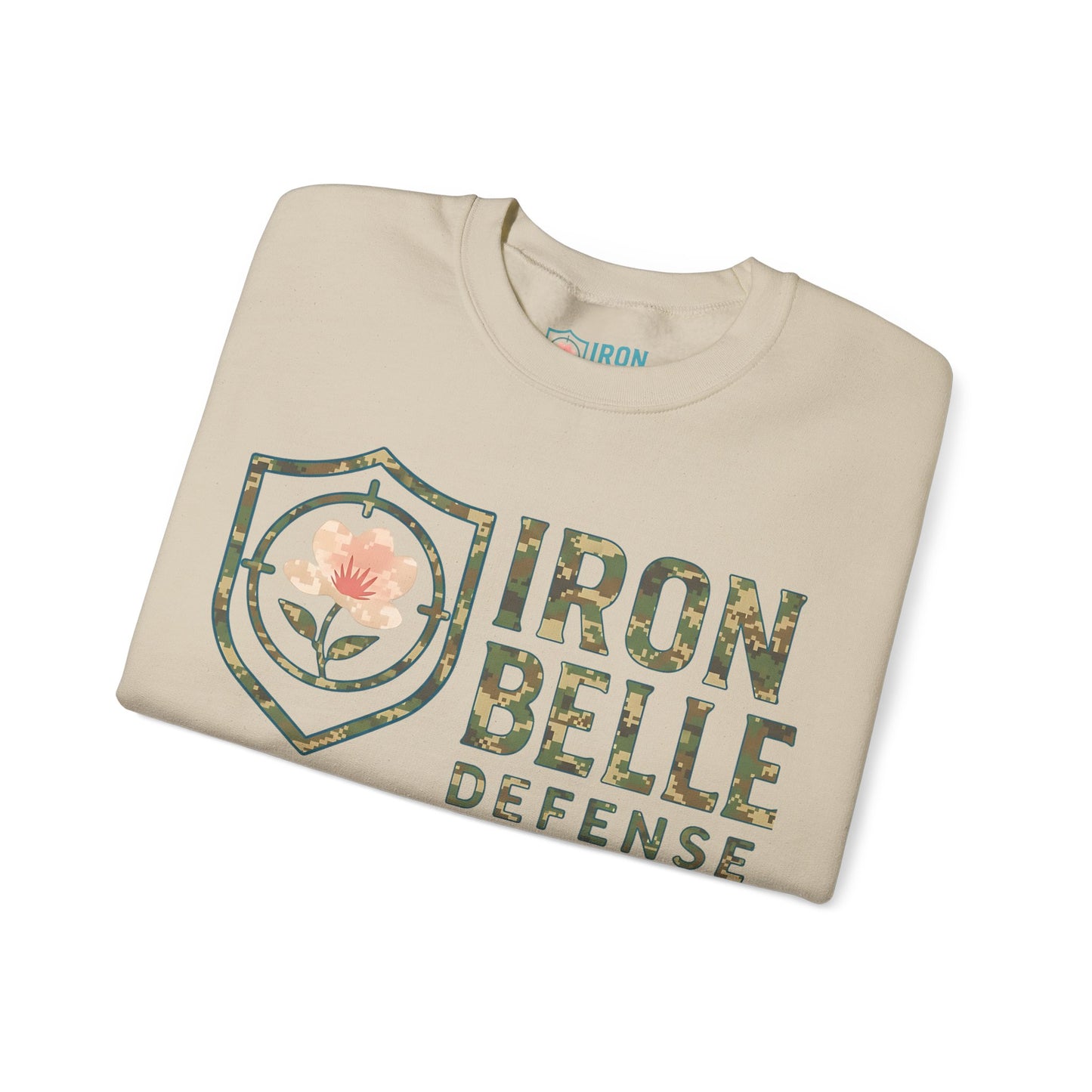 Camo Iron Belle Defense Unisex Crewneck Sweatshirt