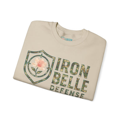 Camo Iron Belle Defense Unisex Crewneck Sweatshirt