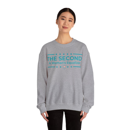 The Second:A Woman’s Equalizer Iron Belle Defense Unisex Crewneck Sweatshirt
