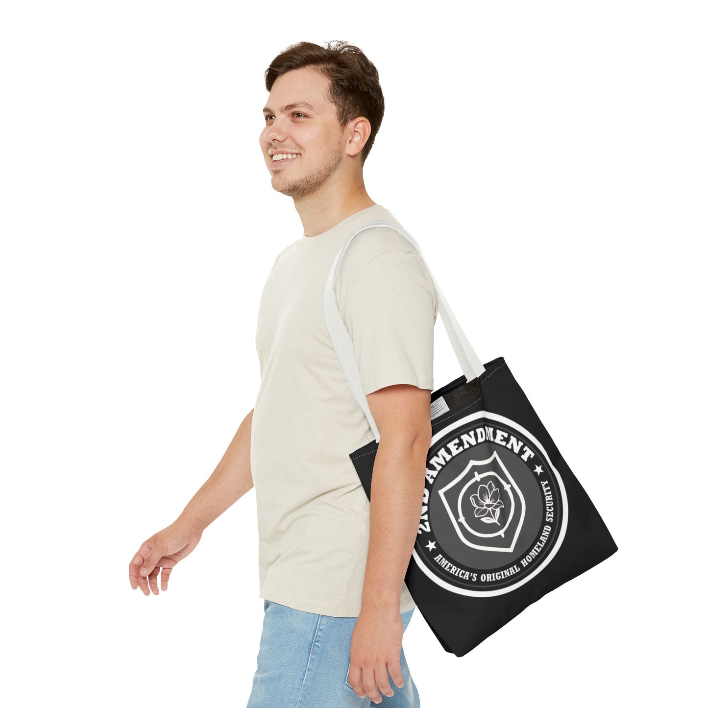 2nd Amendment Shield Tote Bag — America’s Original Homeland Security Cotton Tote