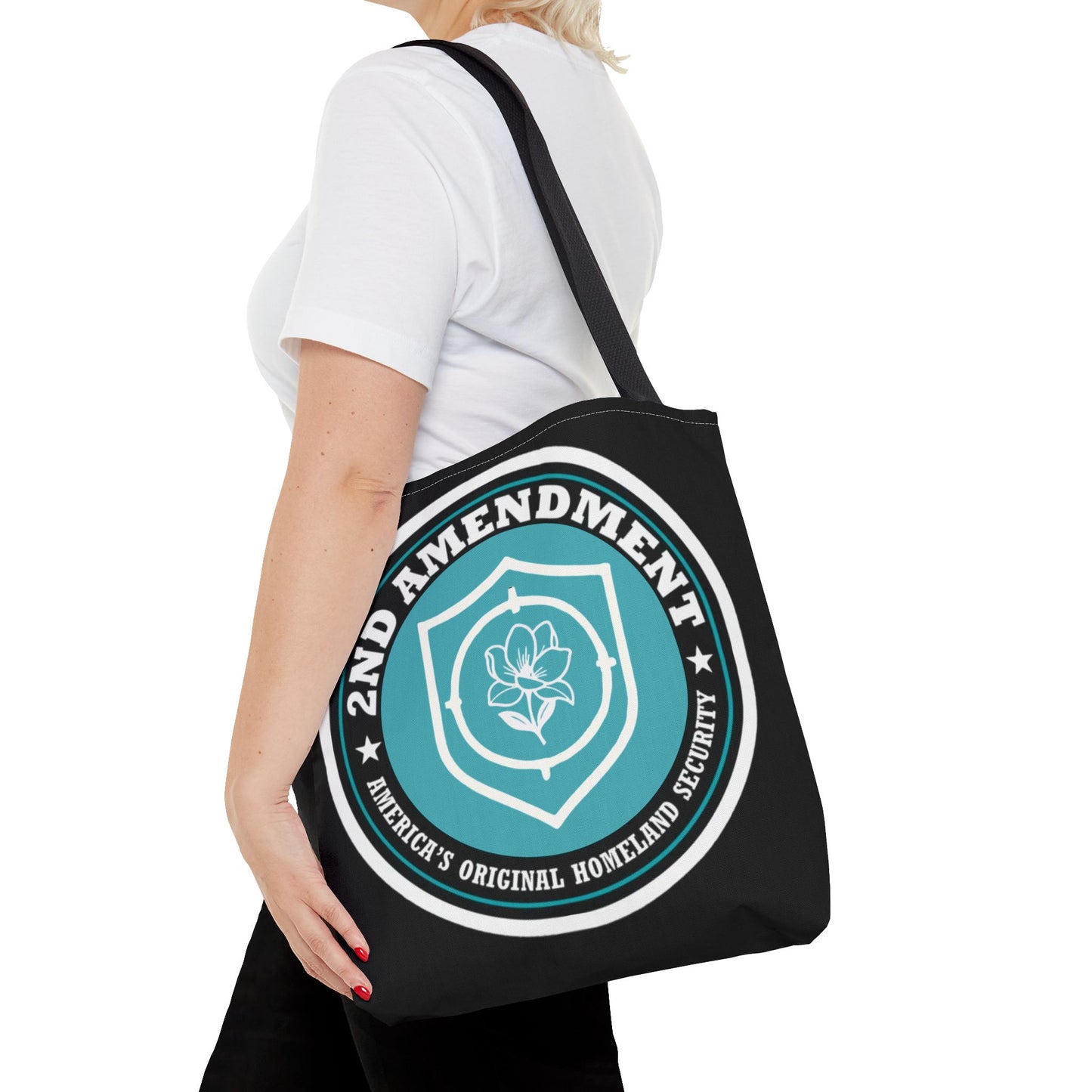 2nd Amendment Shield Tote Bag — America’s Original Homeland Security Cotton Tote