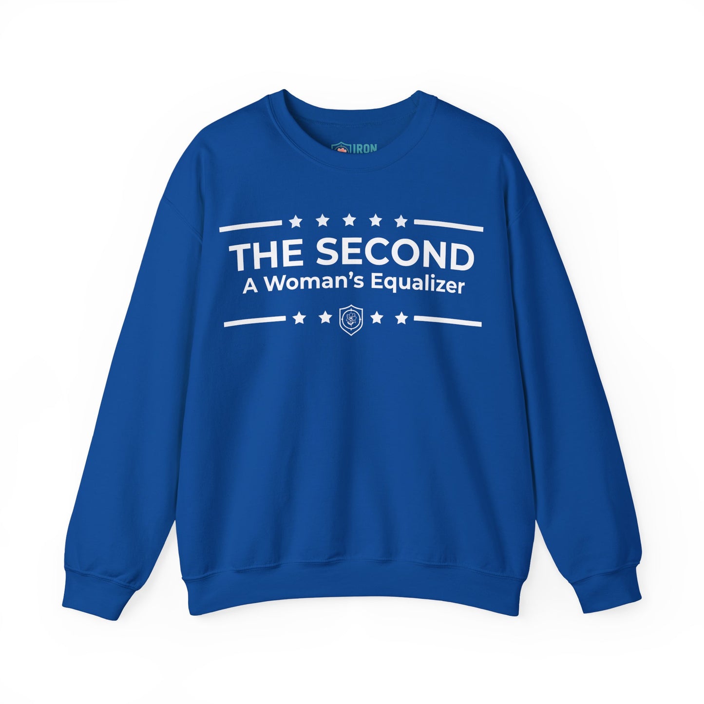 The Second:A Woman’s Equalizer Iron Belle Defense Unisex Crewneck Sweatshirt