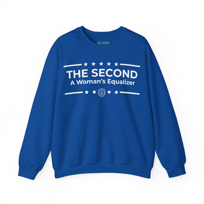 The Second:A Woman’s Equalizer Iron Belle Defense Unisex Crewneck Sweatshirt