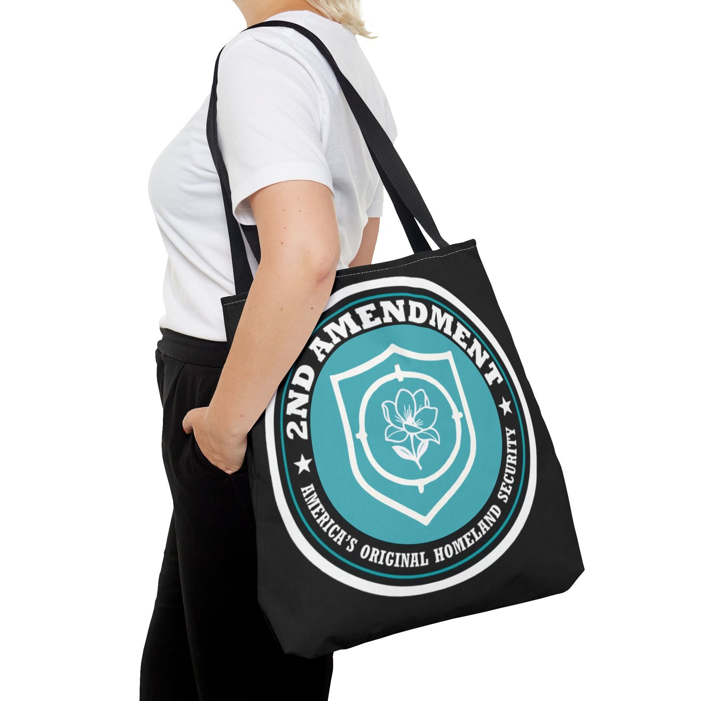 2nd Amendment Shield Tote Bag — America’s Original Homeland Security Cotton Tote