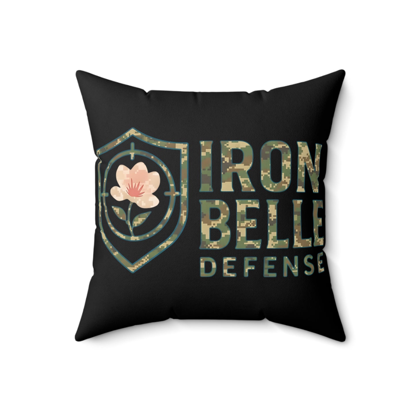 Iron Belle Defense Spun Polyester Square Pillow