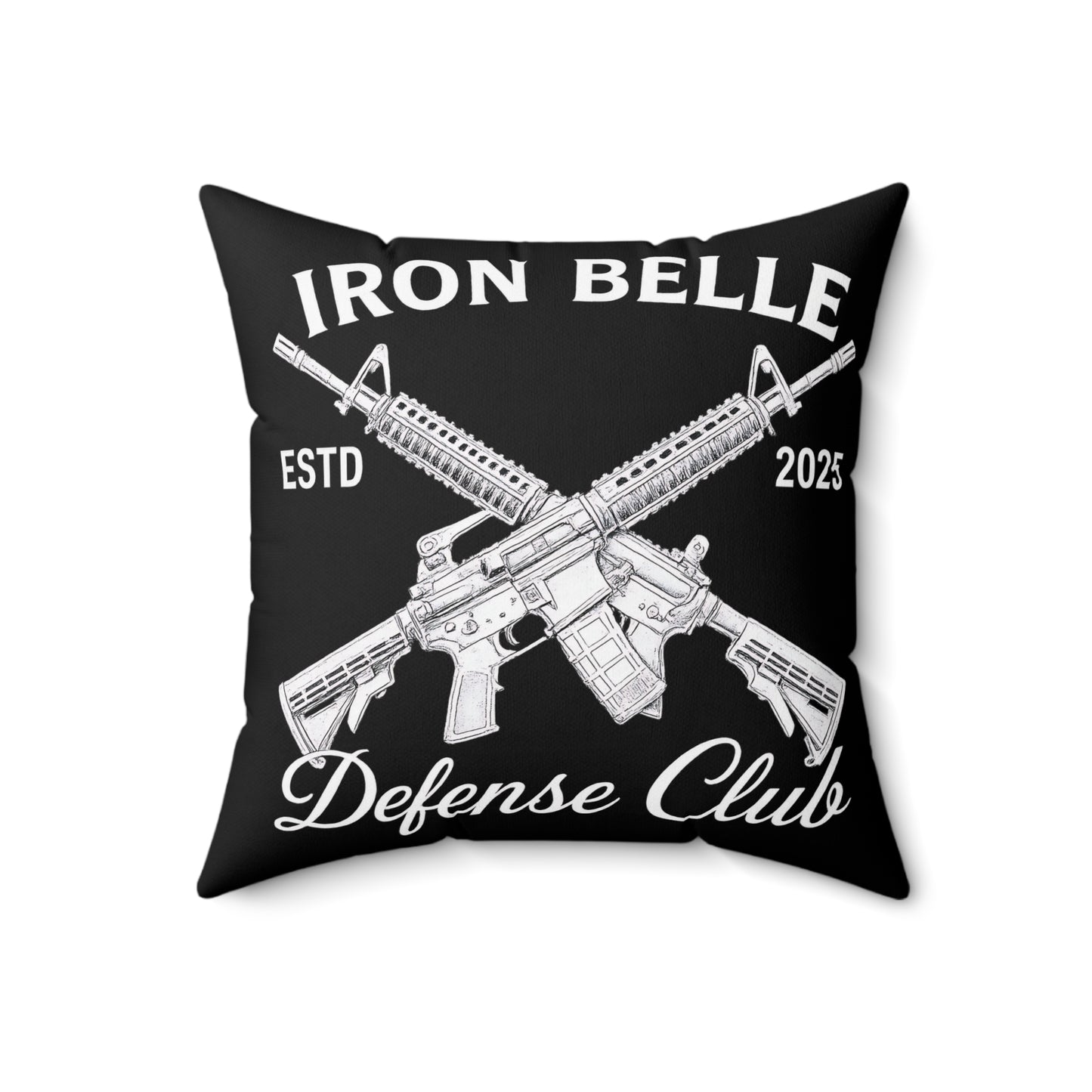 Iron Belle Defense Spun Polyester Square Pillow