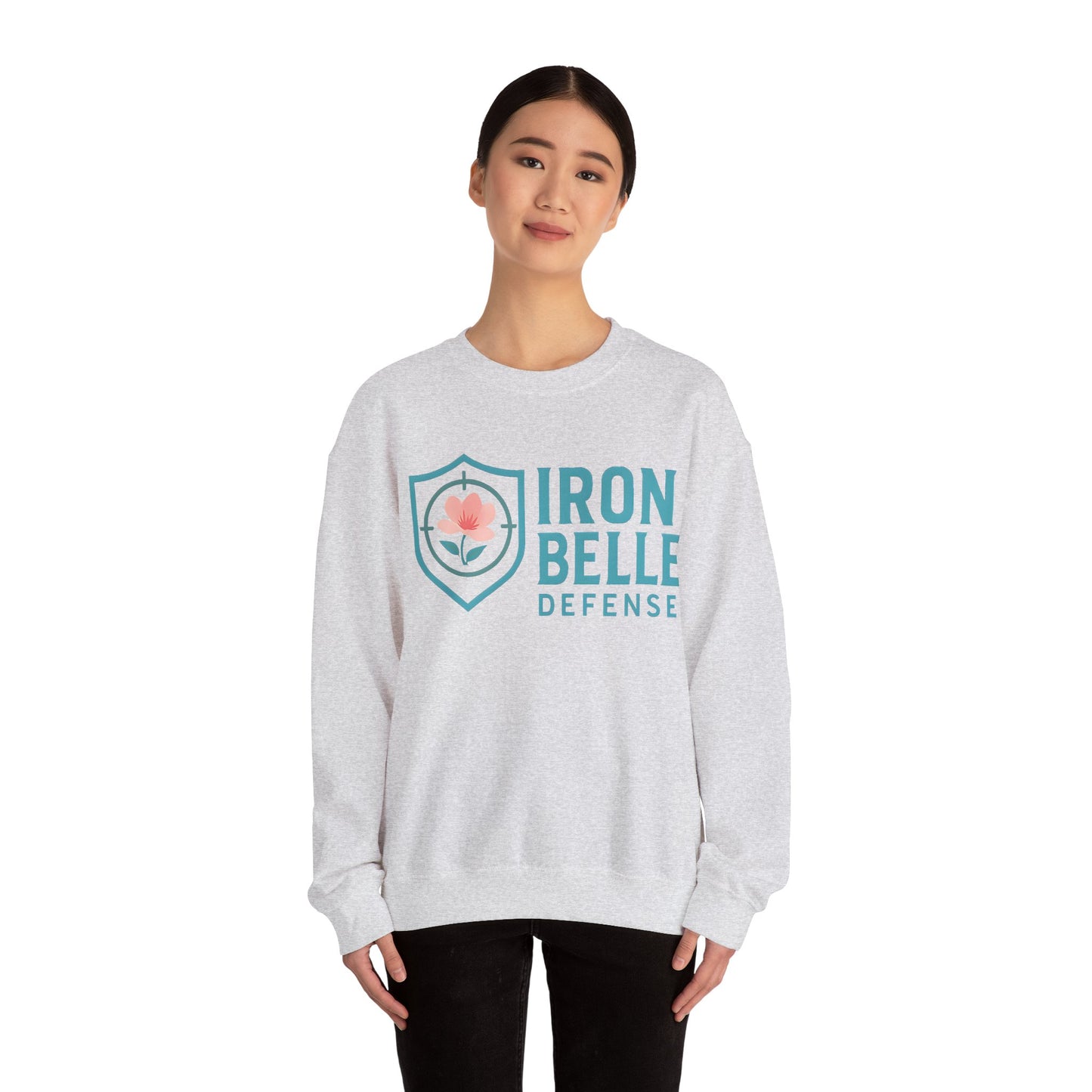 Turquoise Iron Belle Defense Unisex Crewneck Sweatshirt