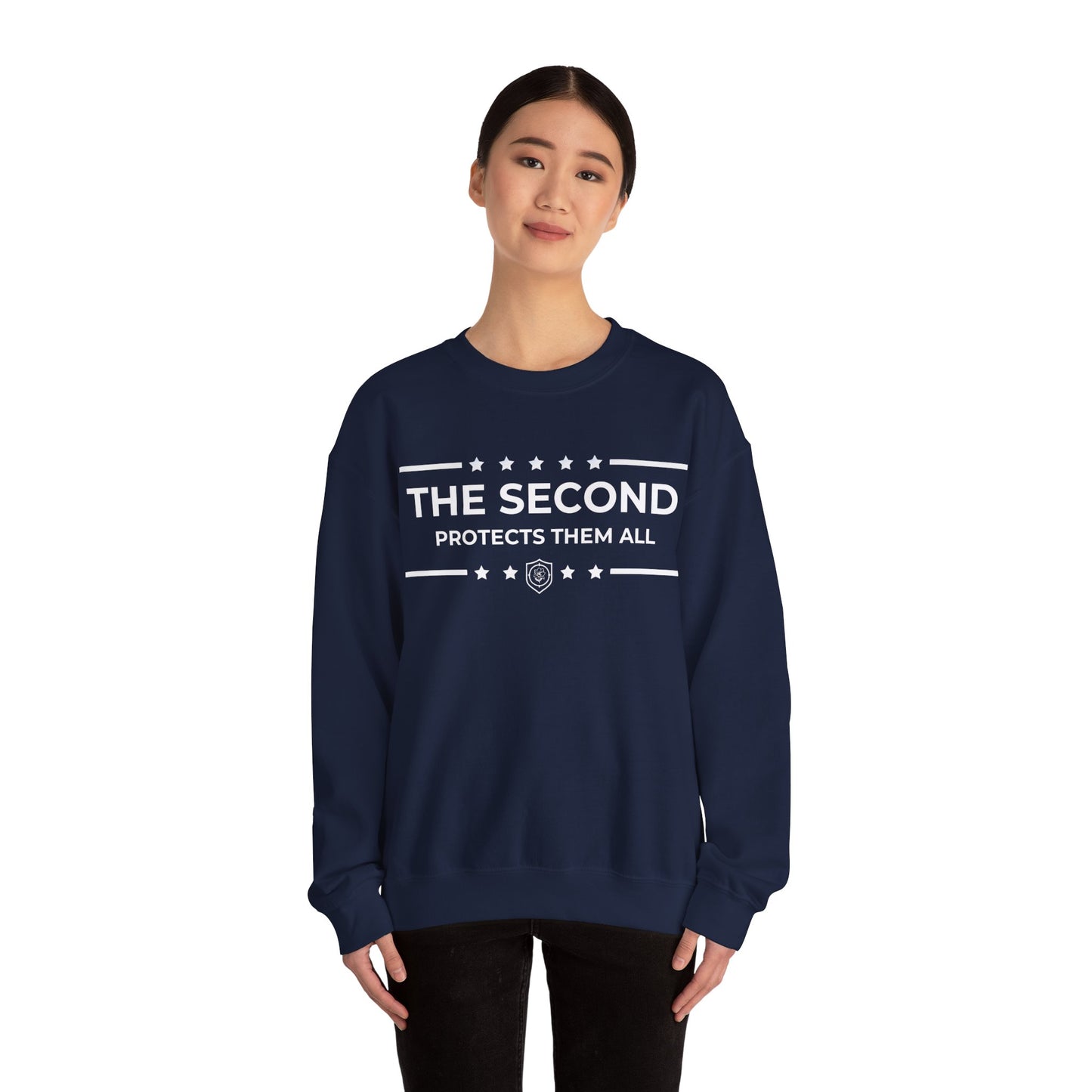 The Second: Protects Them All Iron Belle Defense Unisex Crewneck Sweatshirt