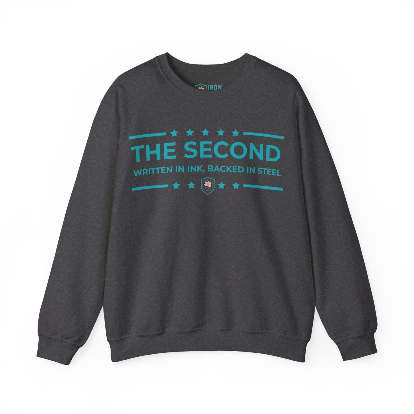 The Second: Written in Ink, Backed in Steel Iron Belle Defense Unisex Crewneck Sweatshirt