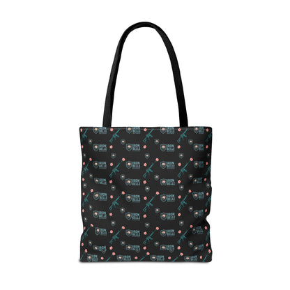 Patterned Iron Belle Defense Tote Bag