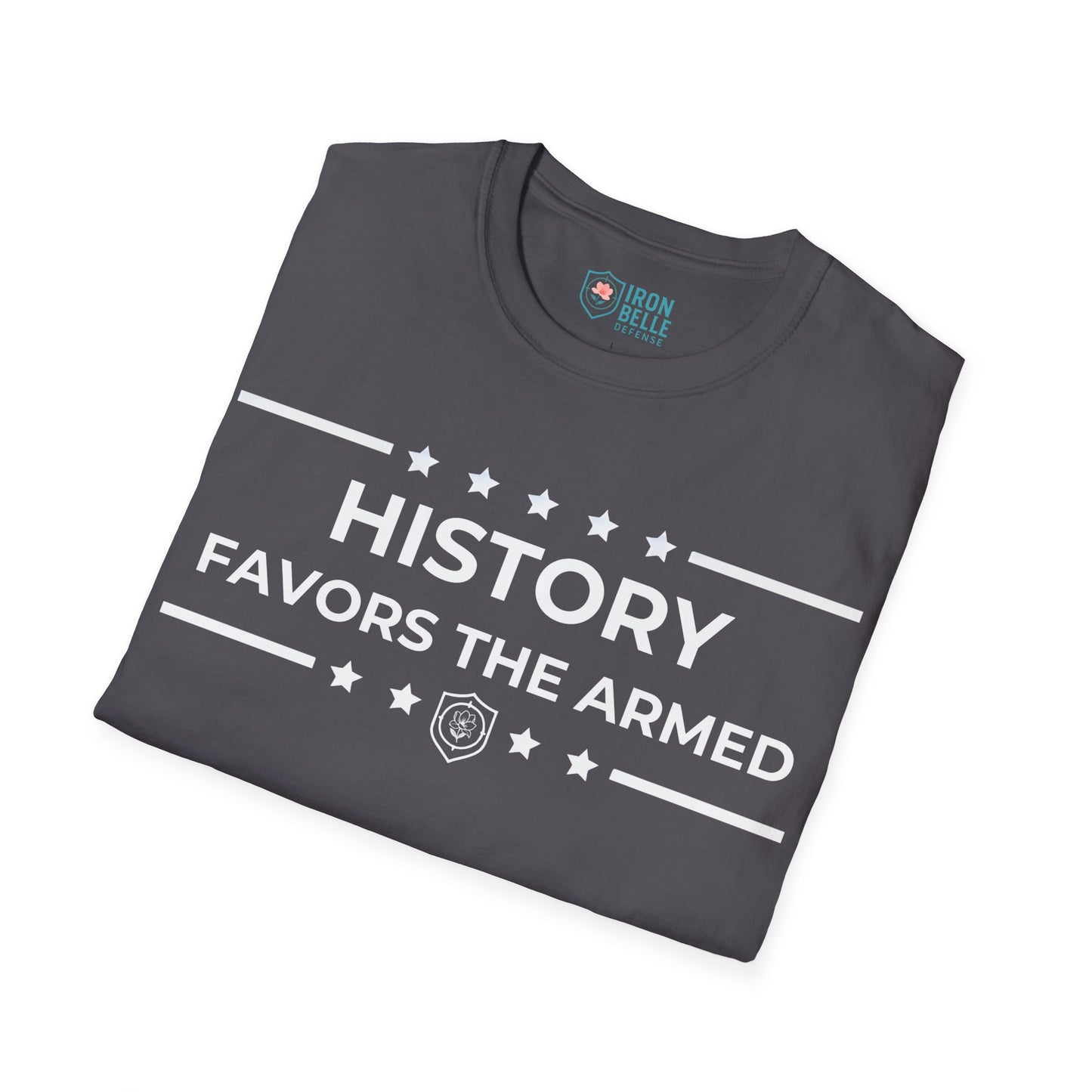 History Favors the Armed Iron Belle Defense Tee