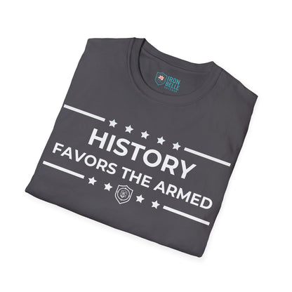 History Favors the Armed Iron Belle Defense Tee