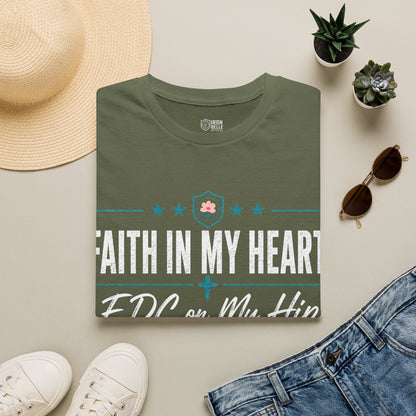 Faith in My Heart EDC on My Hip Tee