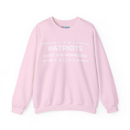 Patriots Don’t Ask Permission Iron Belle Defense Unisex Crewneck Sweatshirt