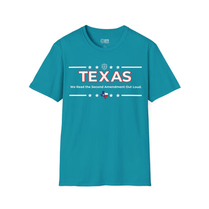 Texas: We Read the Second Amendment Out Loud Unisex Softstyle T-Shirt