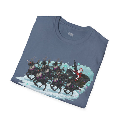 Santa & Reindeer Christmas Graphic Tee