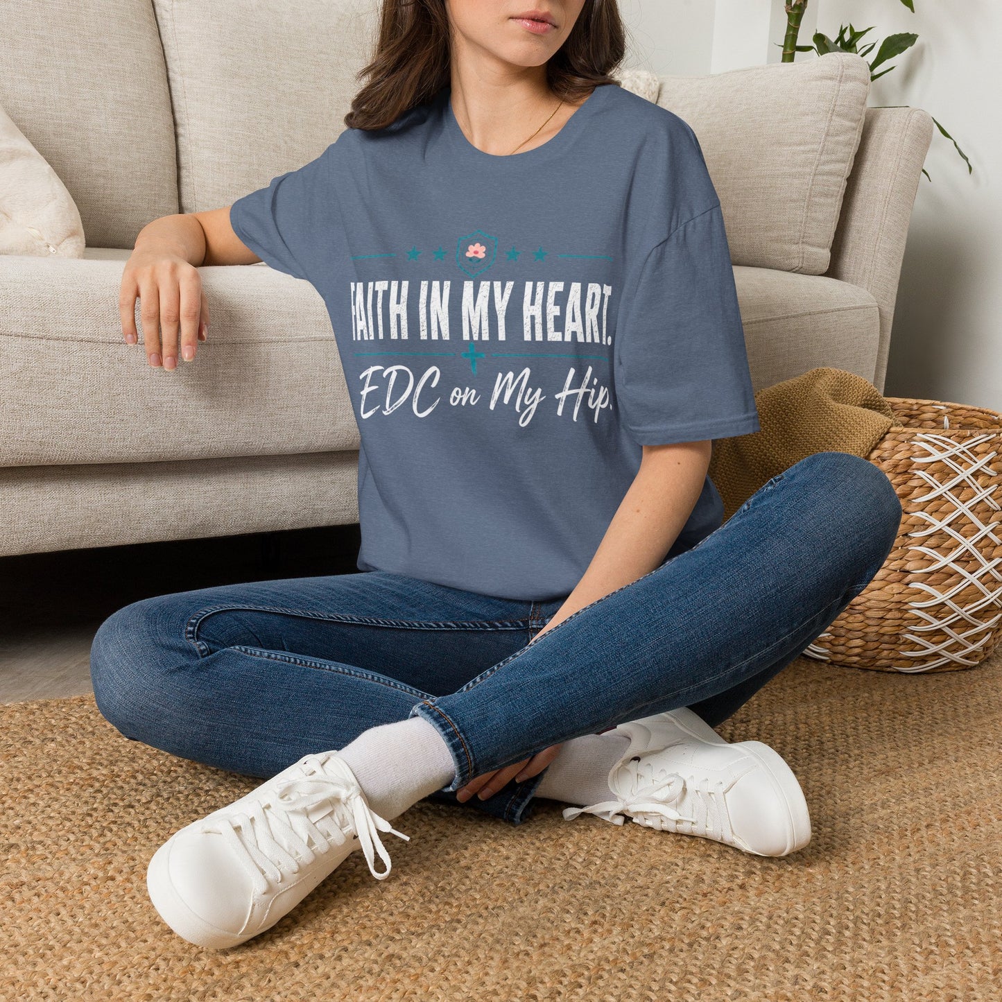 Faith in My Heart EDC on My Hip Tee