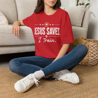 Jesus Saves I Train Tee