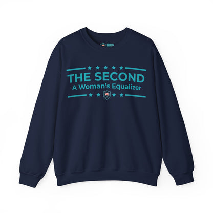 The Second:A Woman’s Equalizer Iron Belle Defense Unisex Crewneck Sweatshirt