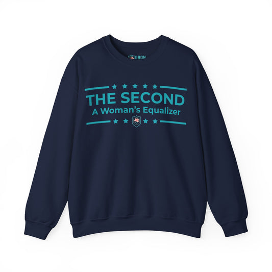 The Second:A Woman’s Equalizer Iron Belle Defense Unisex Crewneck Sweatshirt