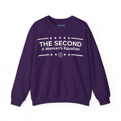 The Second:A Woman’s Equalizer Iron Belle Defense Unisex Crewneck Sweatshirt